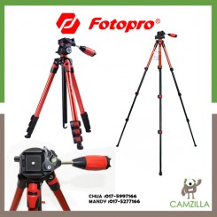 FOTOPRO S3 | ALUMINUM | PHOTO/VIDEO TRIPOD RED